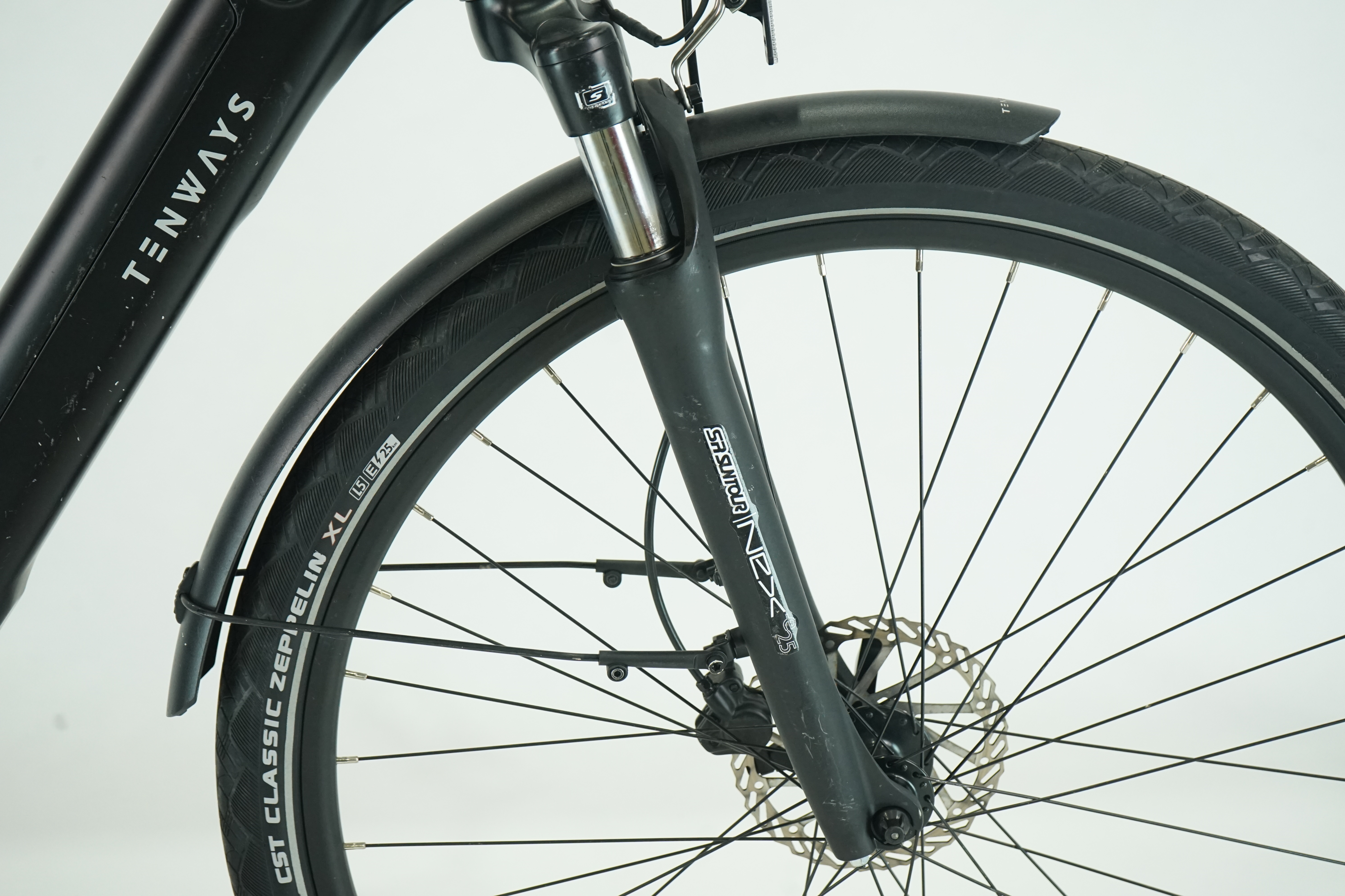 Tenways CGO800S 2023 - City E Bike - 374 Wh - Riemen - Tiefeinsteiger