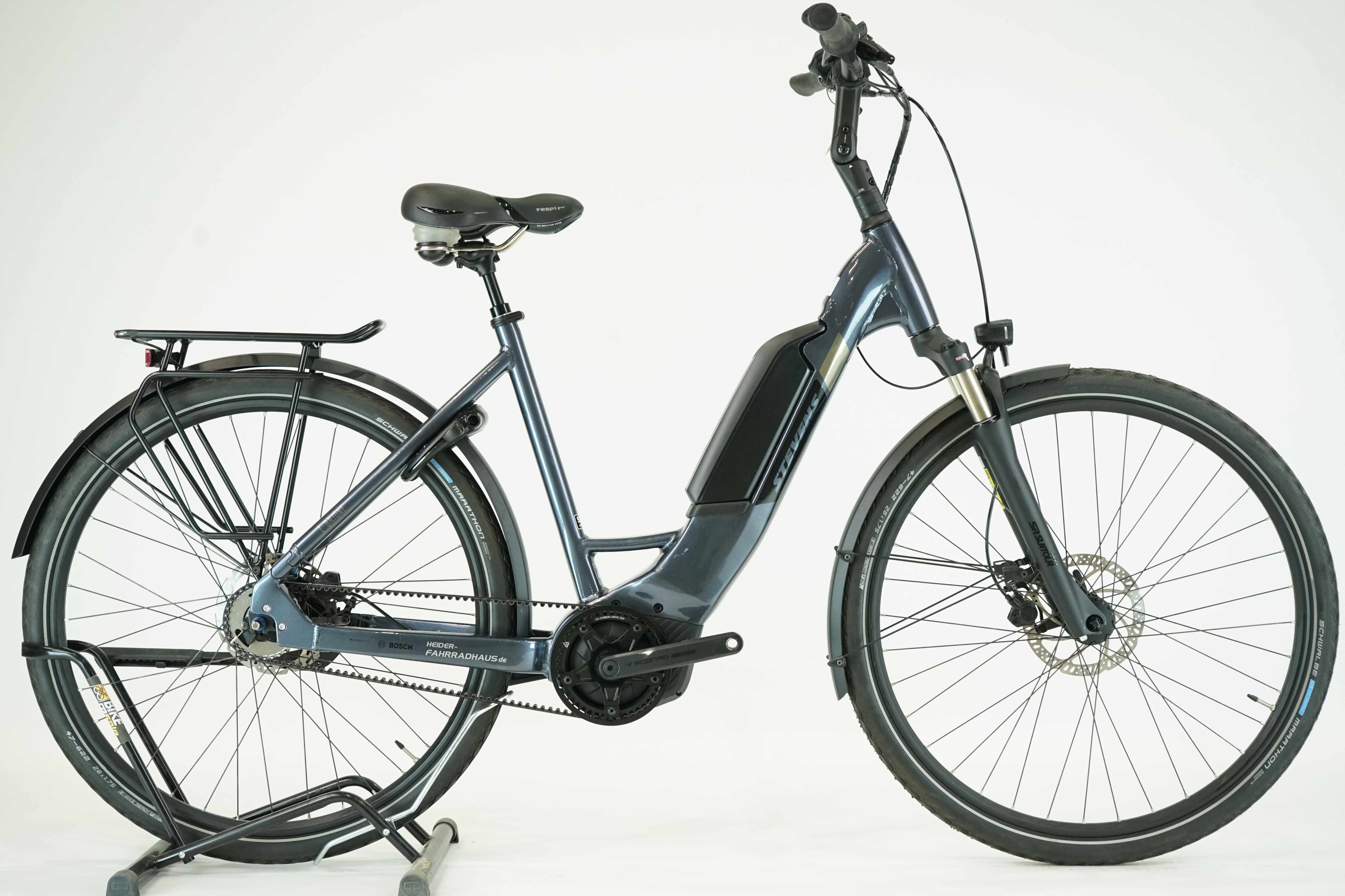 STEVENS E Brione 2024 - City E Bike - 500 Wh - Tiefeinsteiger - 28 Zoll