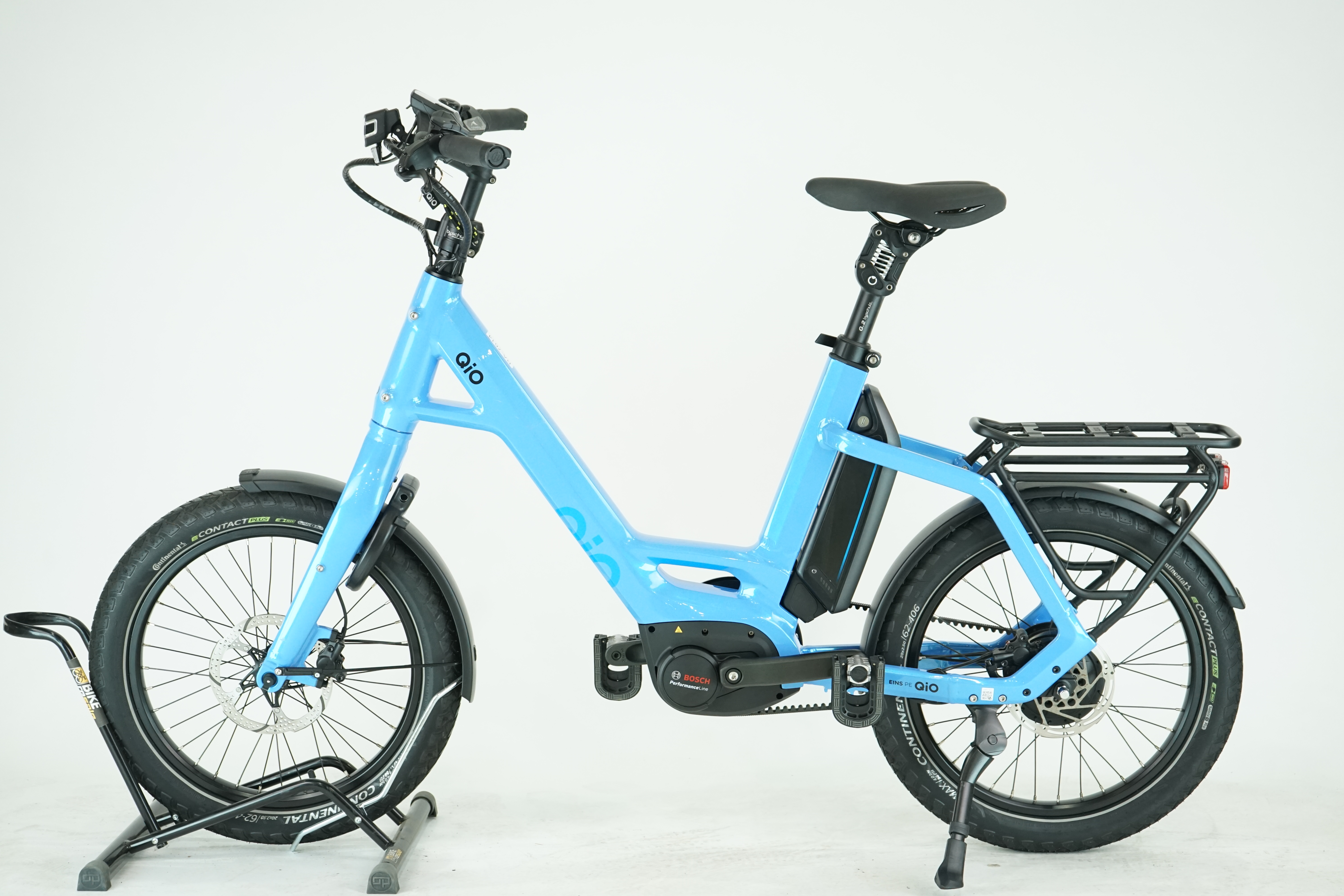 QIO Eins+ P-E 2022 - City/Kompakt E Bike - Riemen - 500 Wh - 20 Zoll