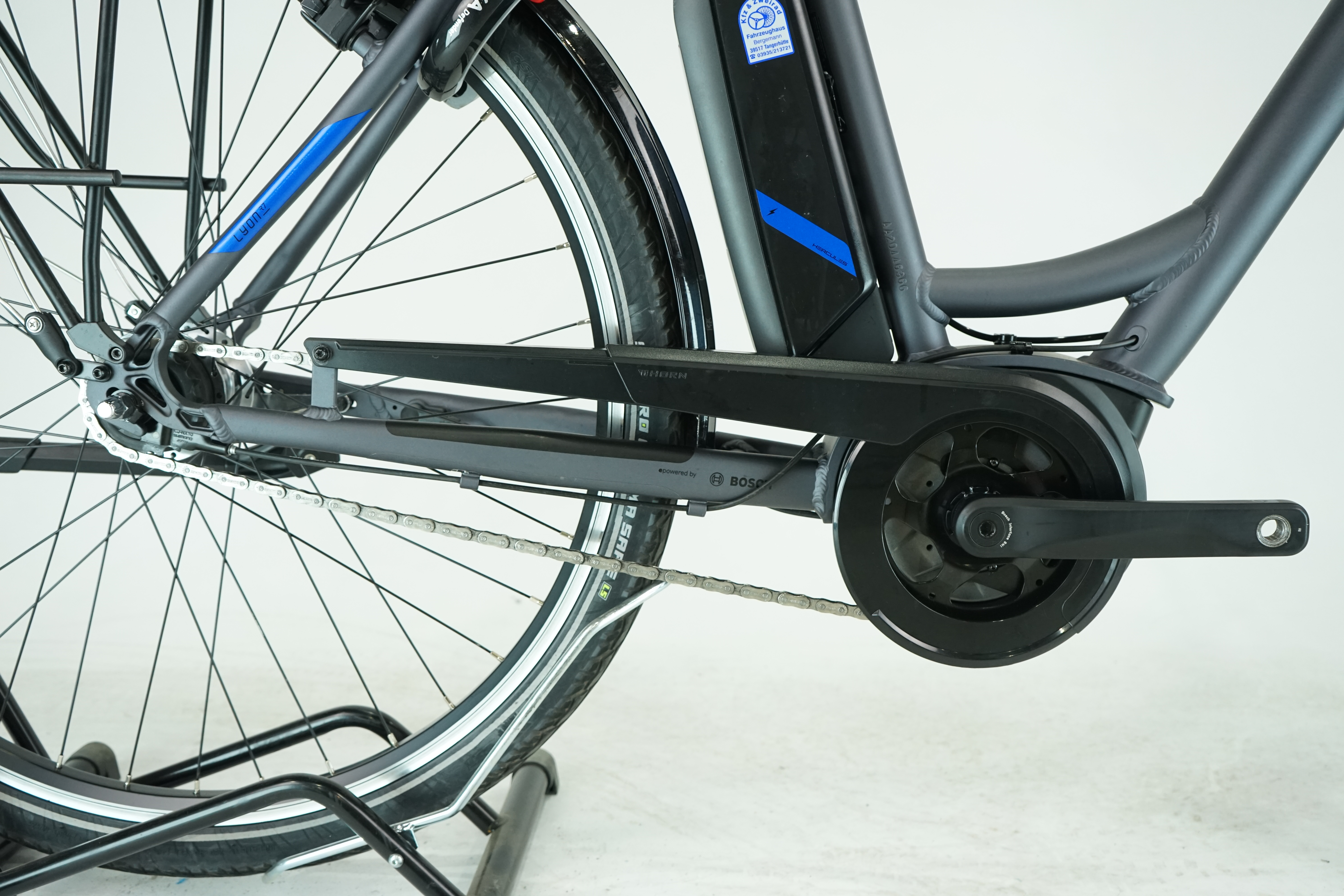 Hercules Lyon R7 2022 - City E Bike - 400 Wh - Rücktritt - Tiefeinstieg