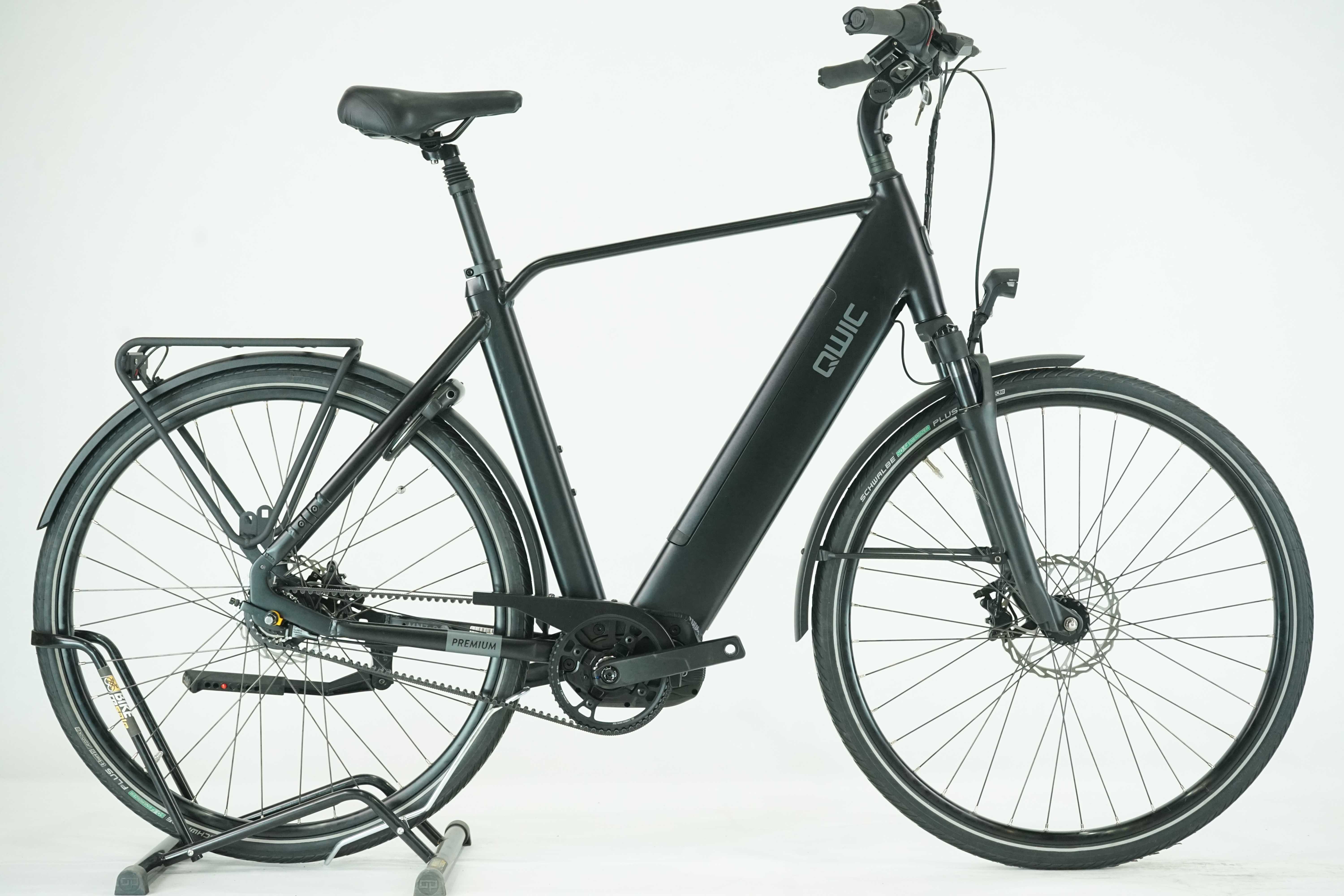 Qwic Premium i MN7+ 2022 - City E Bike - 540 Wh - Riemen - Diamantrahmen