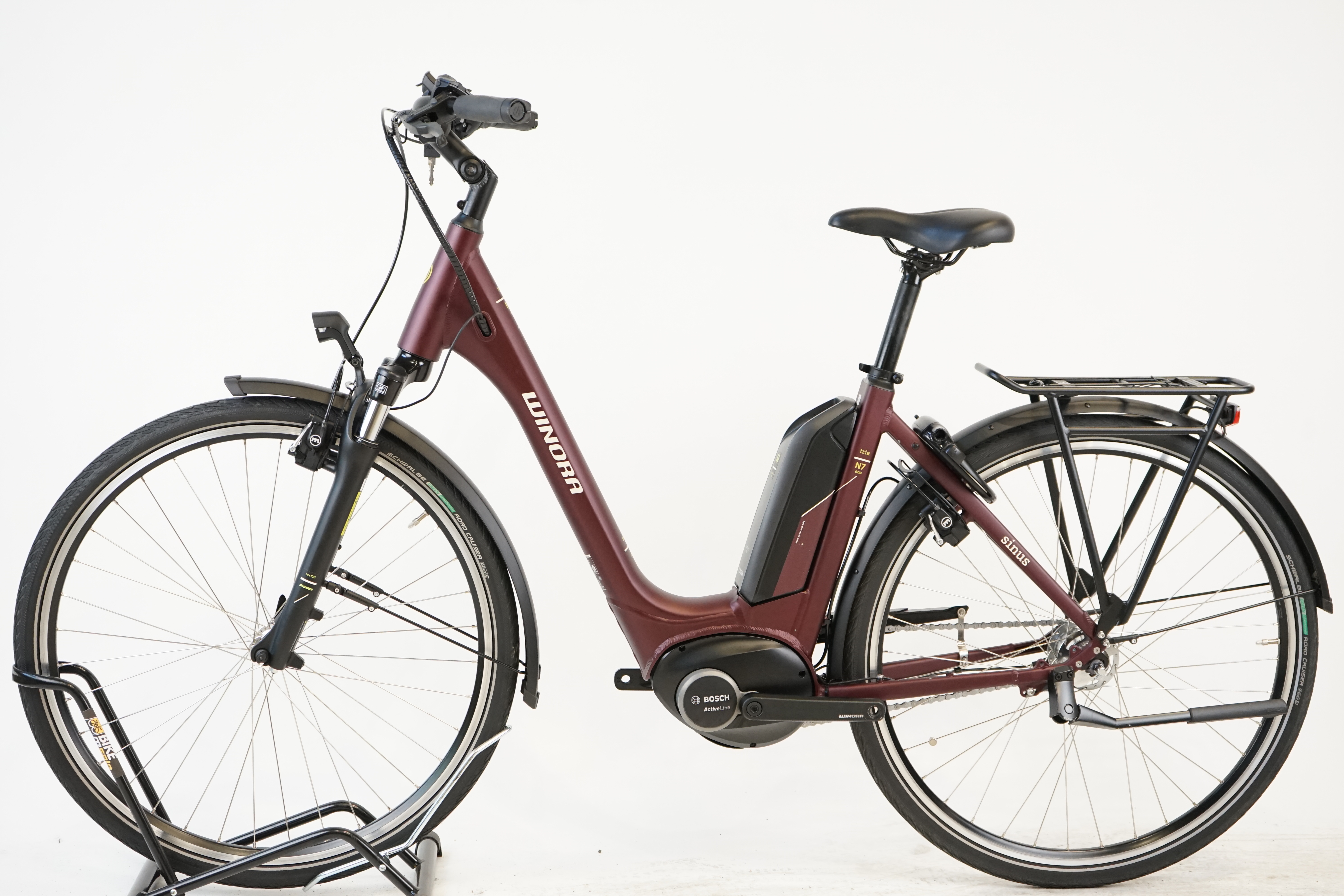 Winora Sinus Tria N7 eco 2021 - City E Bike - 400 Wh - Tiefeinsteiger