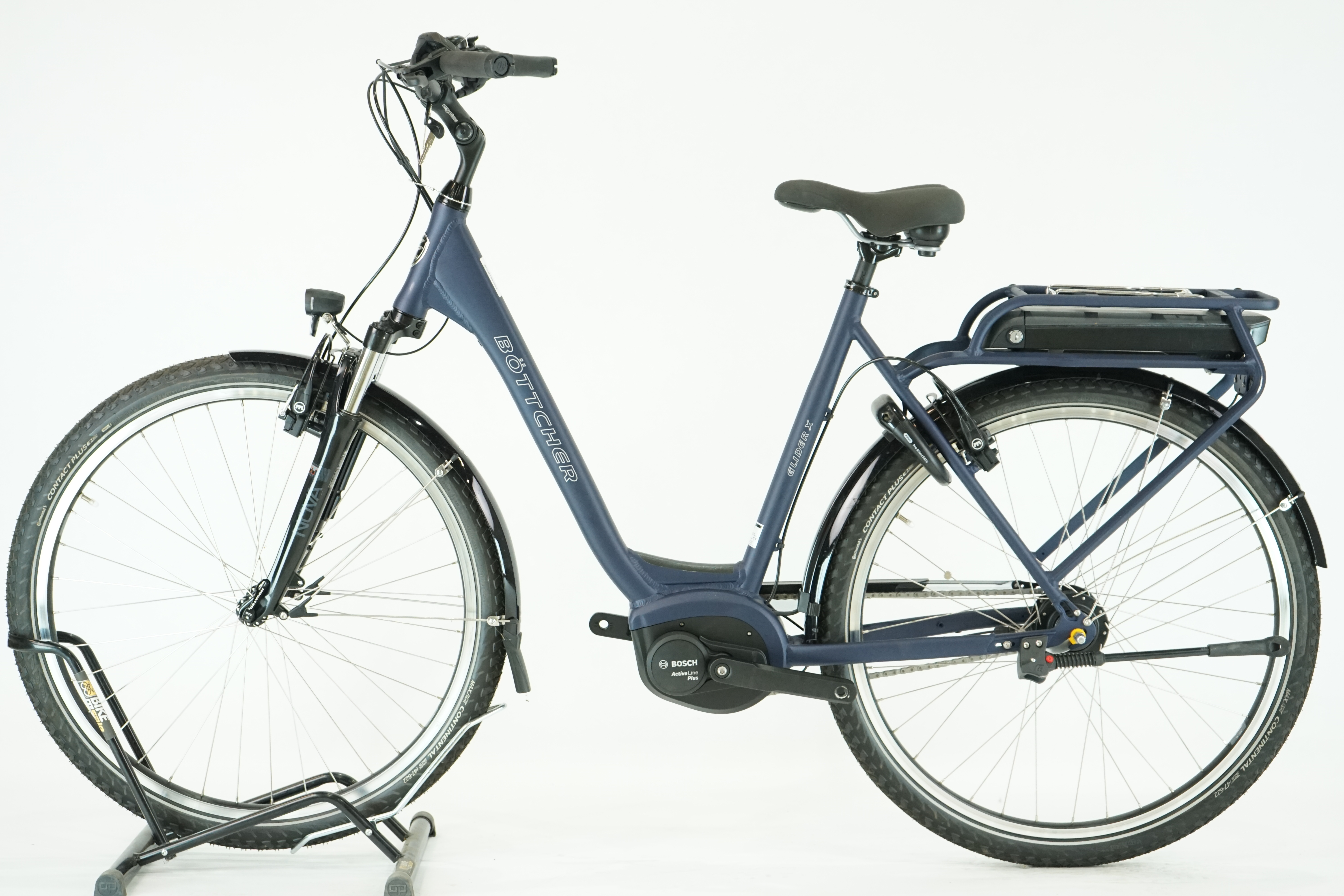 Böttcher Glider X Active 2021 - City E Bike - 500 Wh - Rücktritt - Tiefeinsteiger