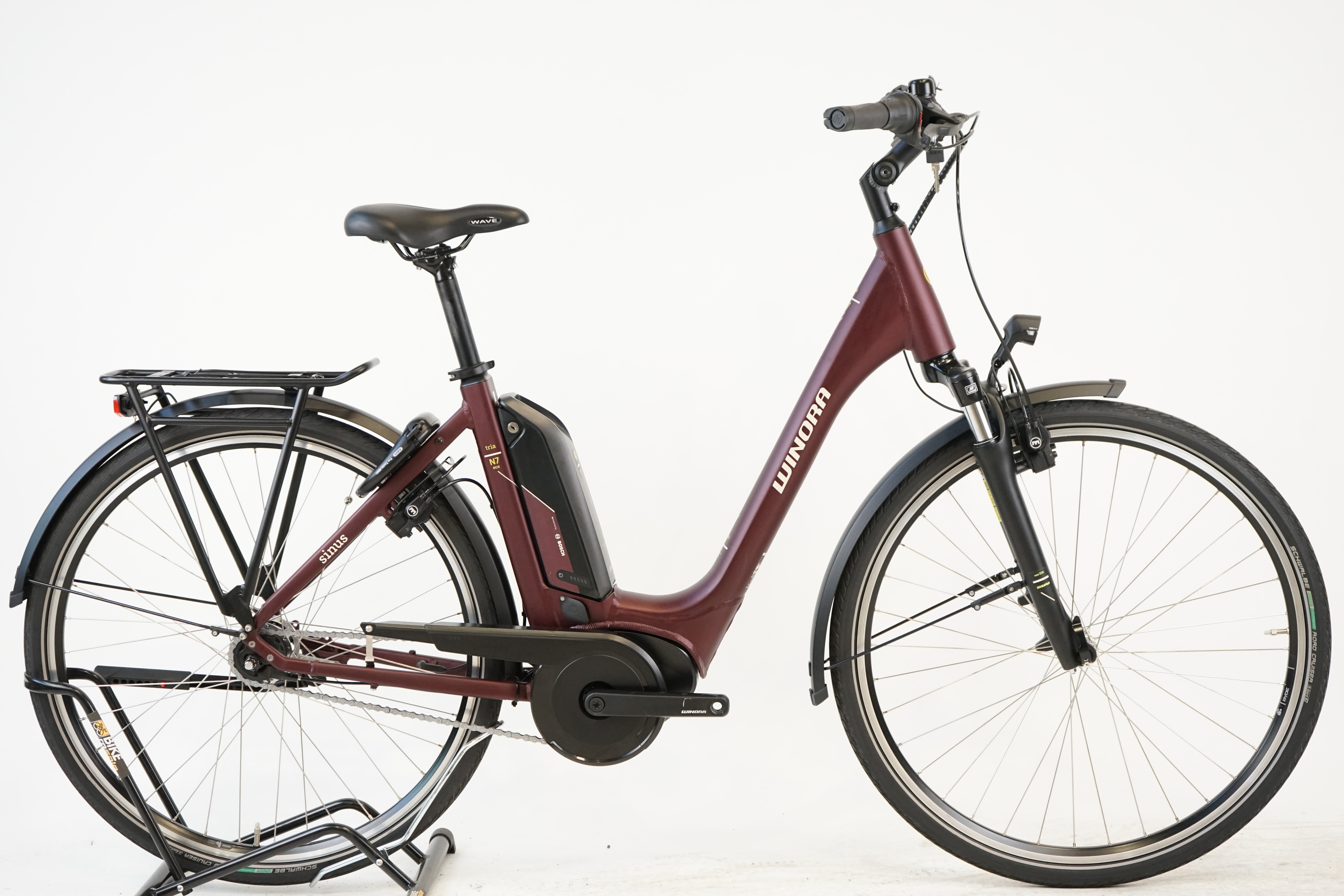 Winora Sinus Tria N7 eco 2021 - City E Bike - 400 Wh - Tiefeinsteiger