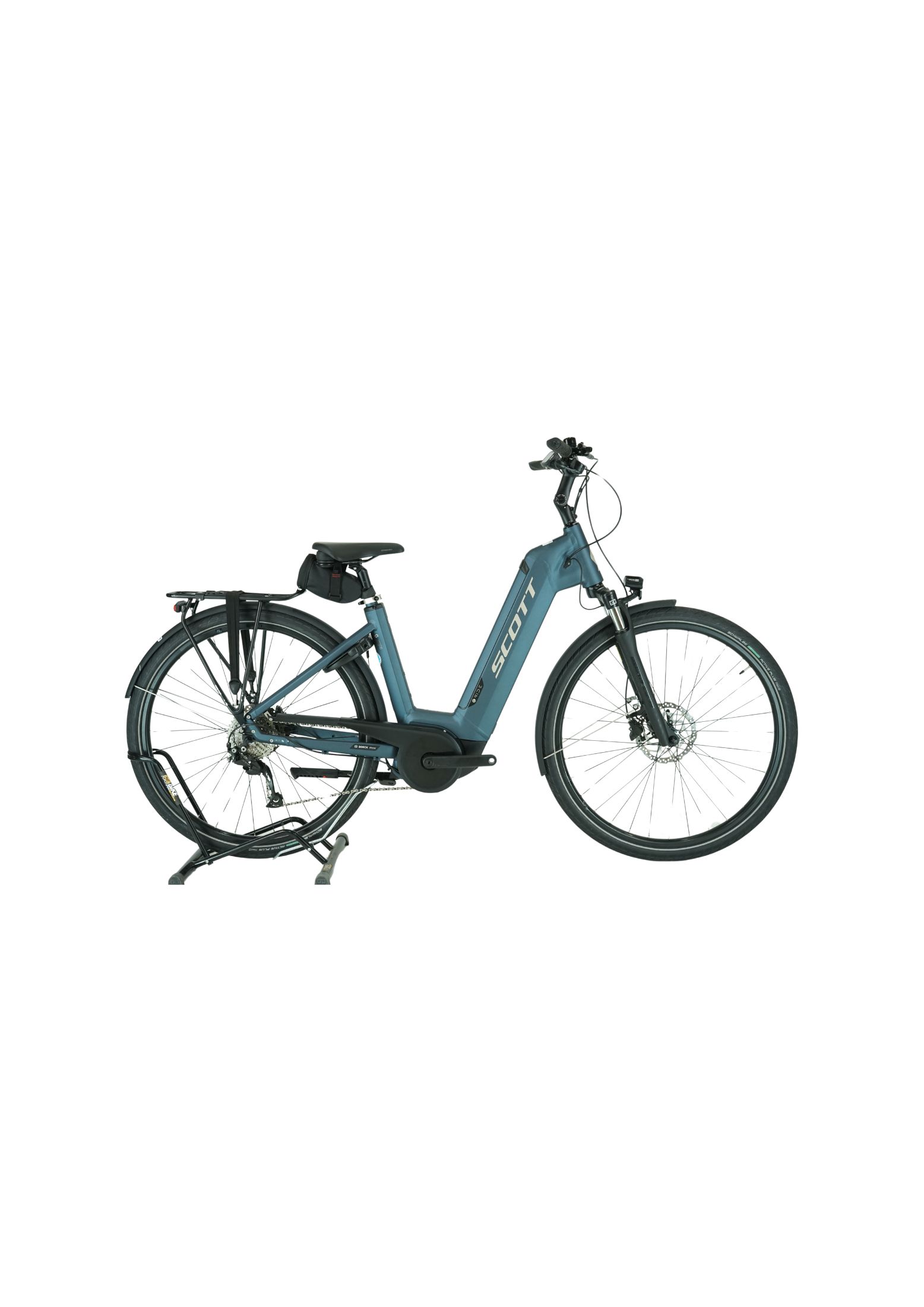 bild eines e trekkingrad: Scott Sub Tour eRIDE 20 2023 - Trekking E Bike - 500Wh - 28Zoll - Tiefeinstieg