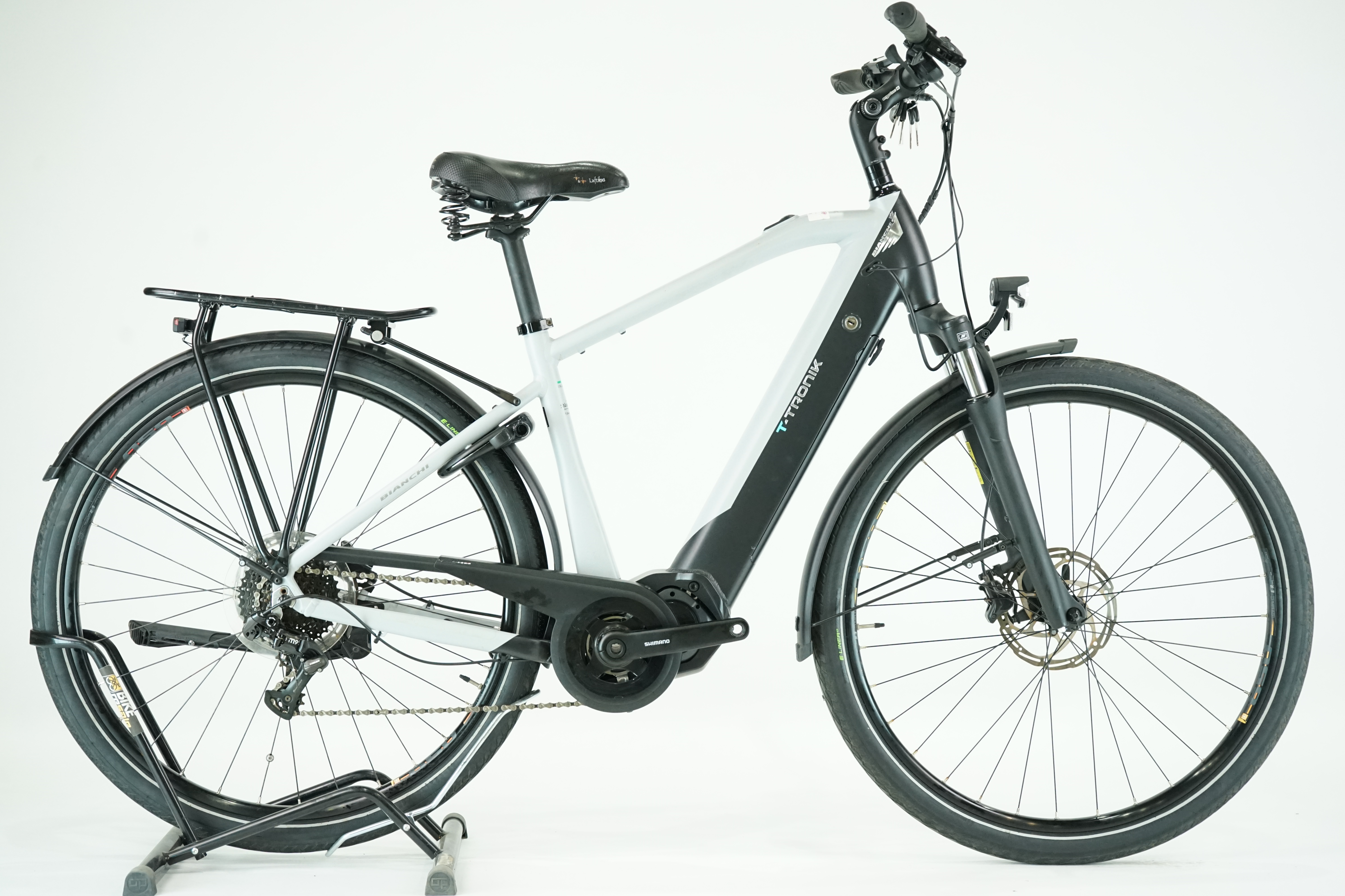BIANCHI T-Tronik T-Type 2023 - Trekking E Bike - 471 Wh - Diamant - 28 Zoll