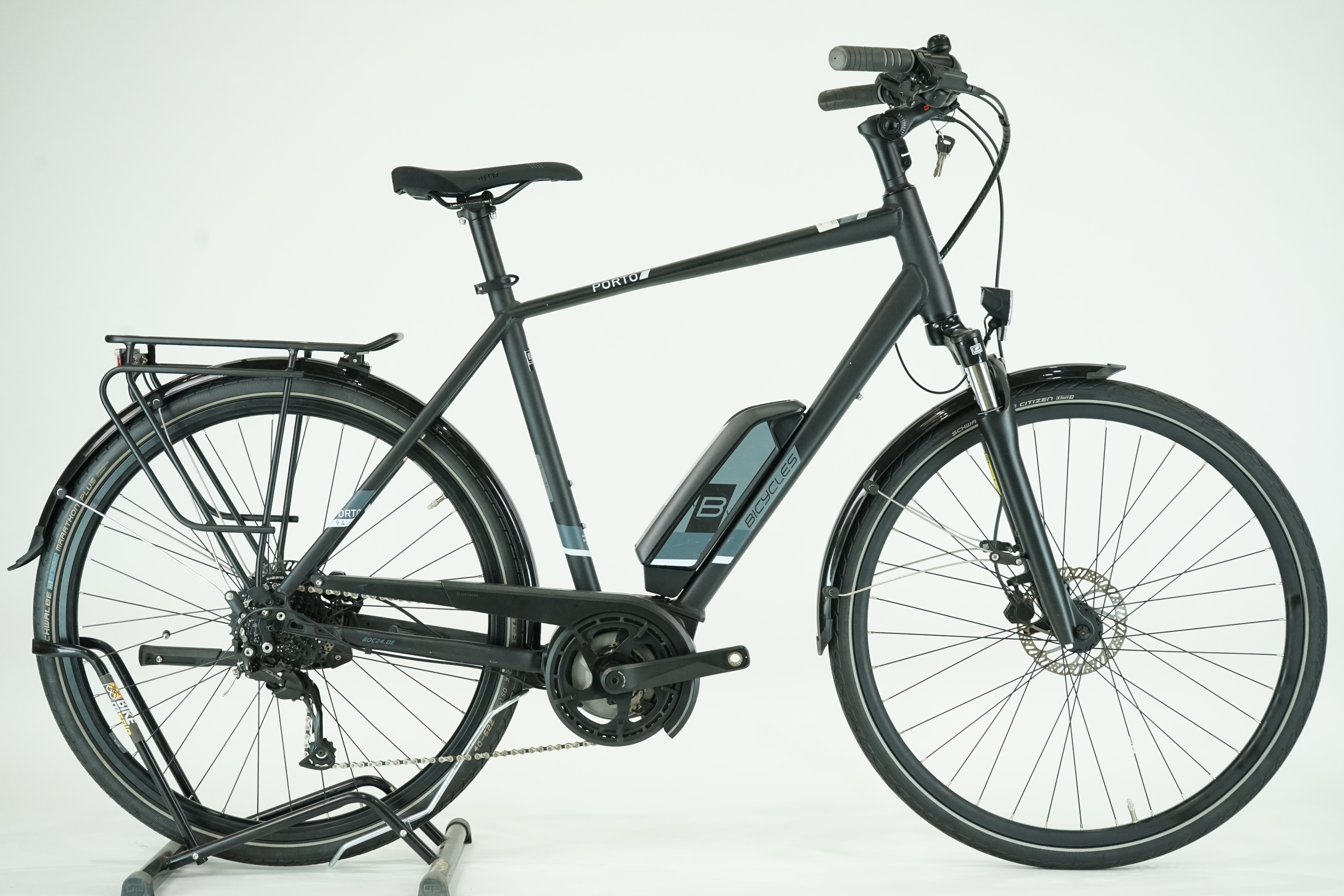 BICYCLES Porto 9.4 2020 - Trekking E Bike - 400 Wh - Diamant - 28 Zoll