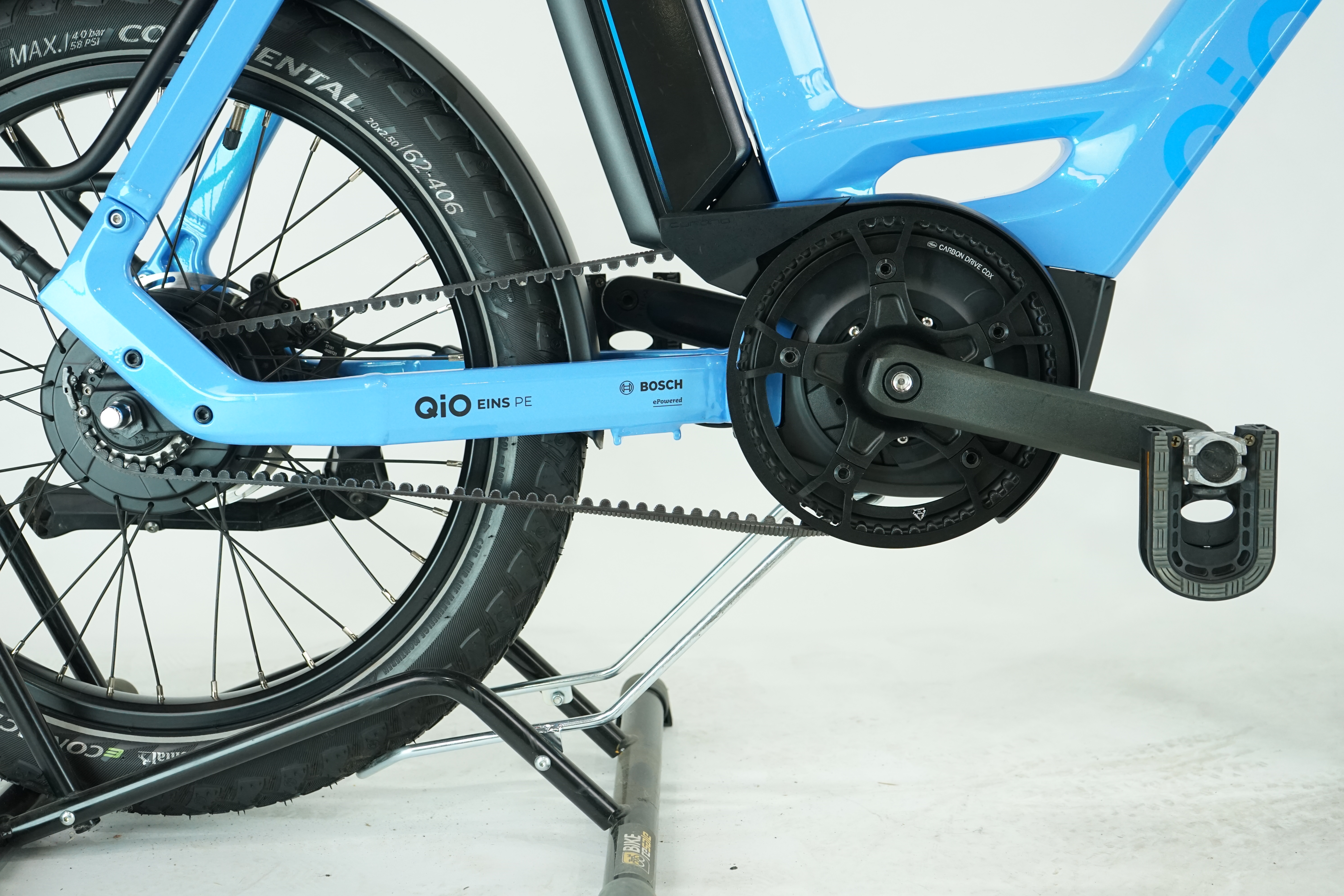 QIO Eins+ P-E 2022 - City/Kompakt E Bike - Riemen - 500 Wh - 20 Zoll