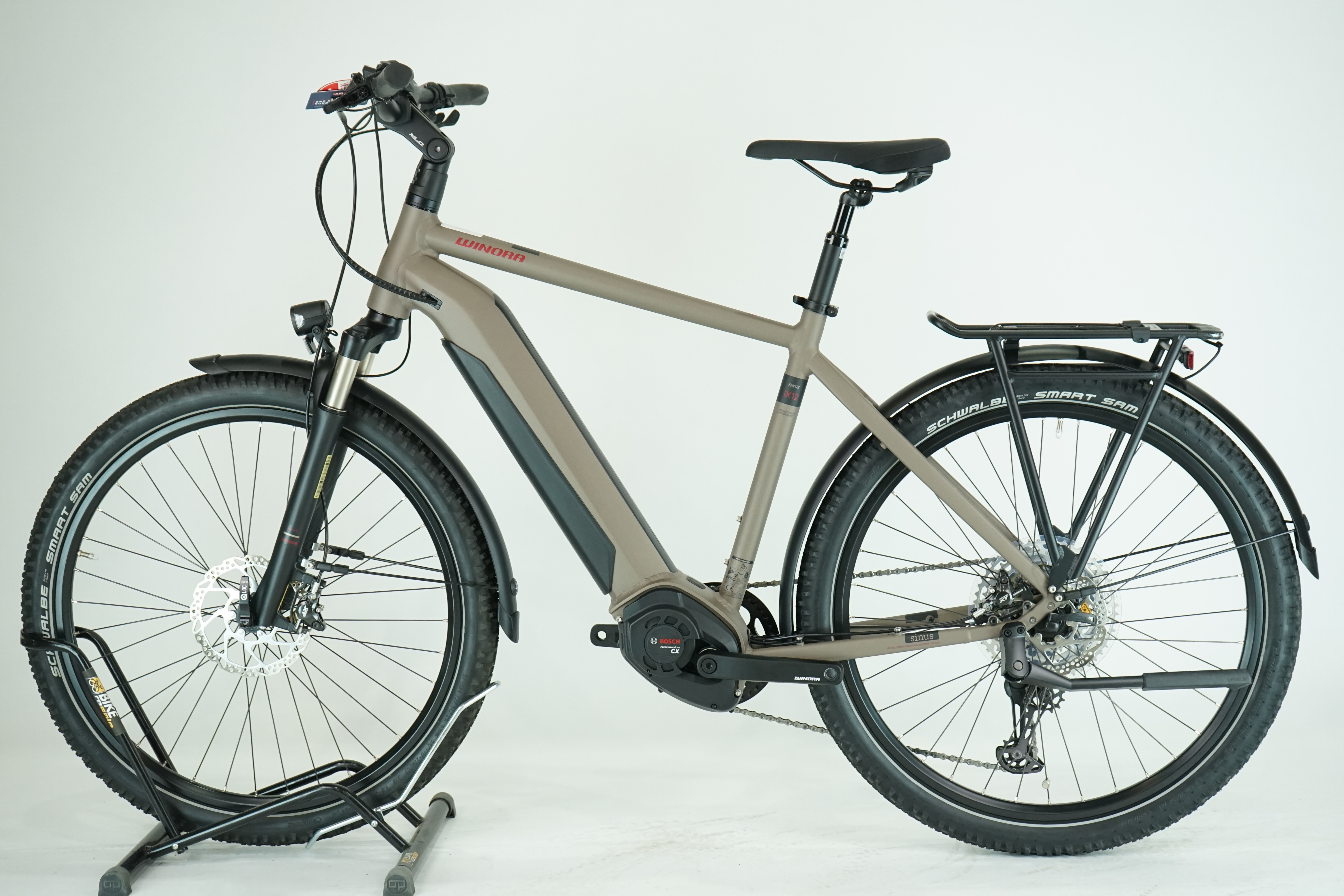 Winora Sinus iX12 2021 - Trekking E Bike - 500 Wh - Diamant - 27,5 Zoll