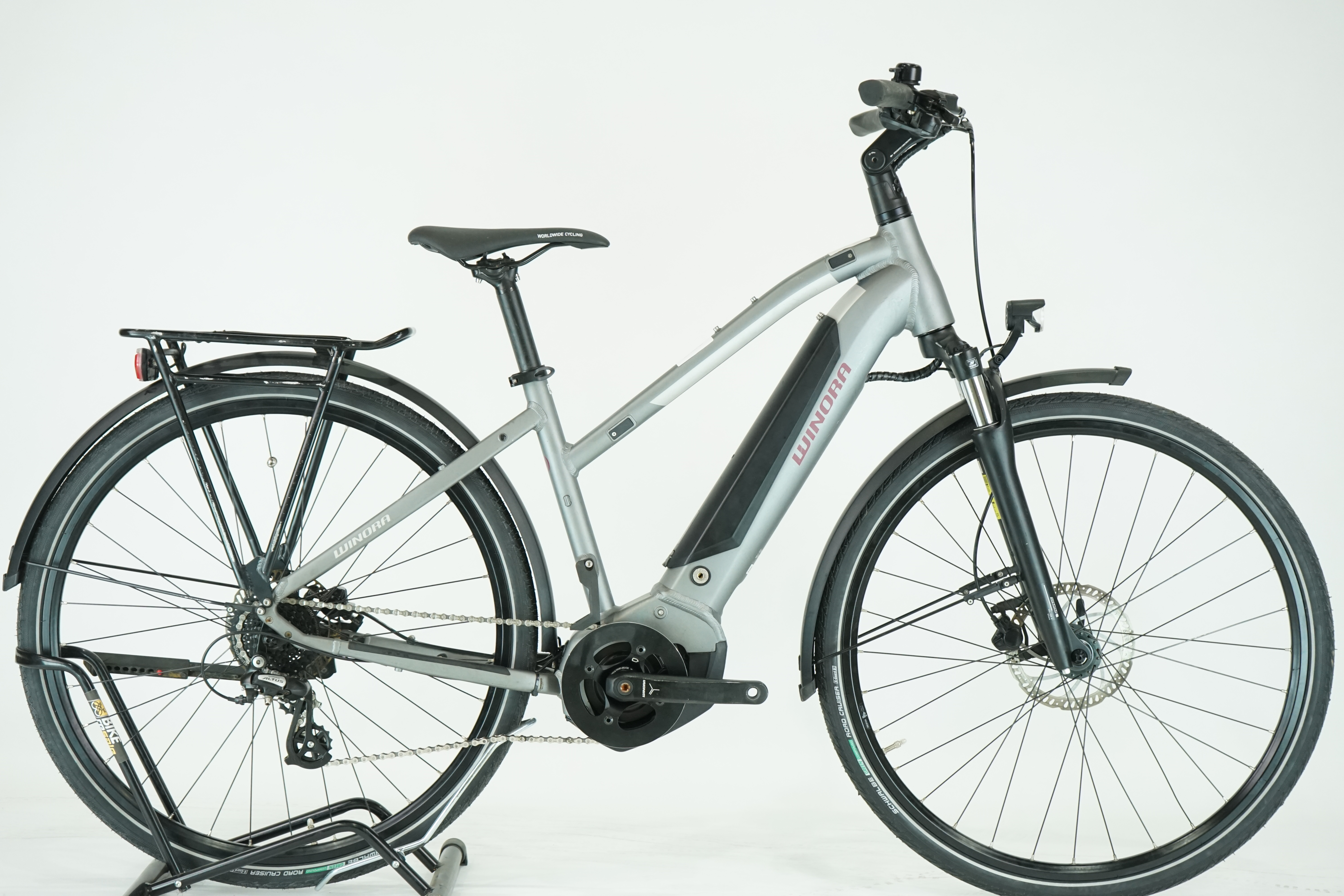 Winora Yucatan 8 2021 - Trekking E Bike - 410 Wh - Trapez 