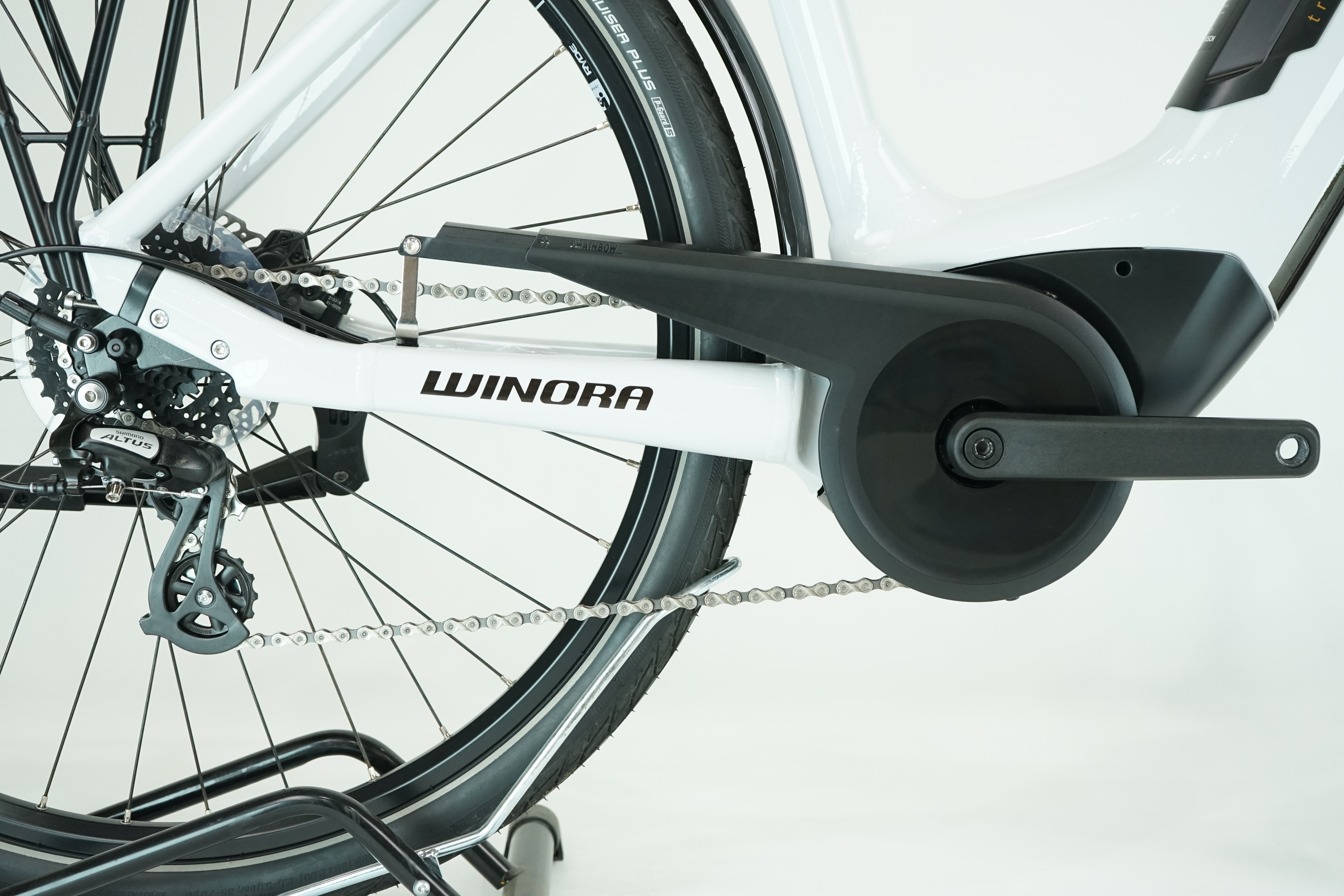 Winora Tria 7 eco 2023 - Trekking E Bike - 400 Wh - Tiefeinstieg