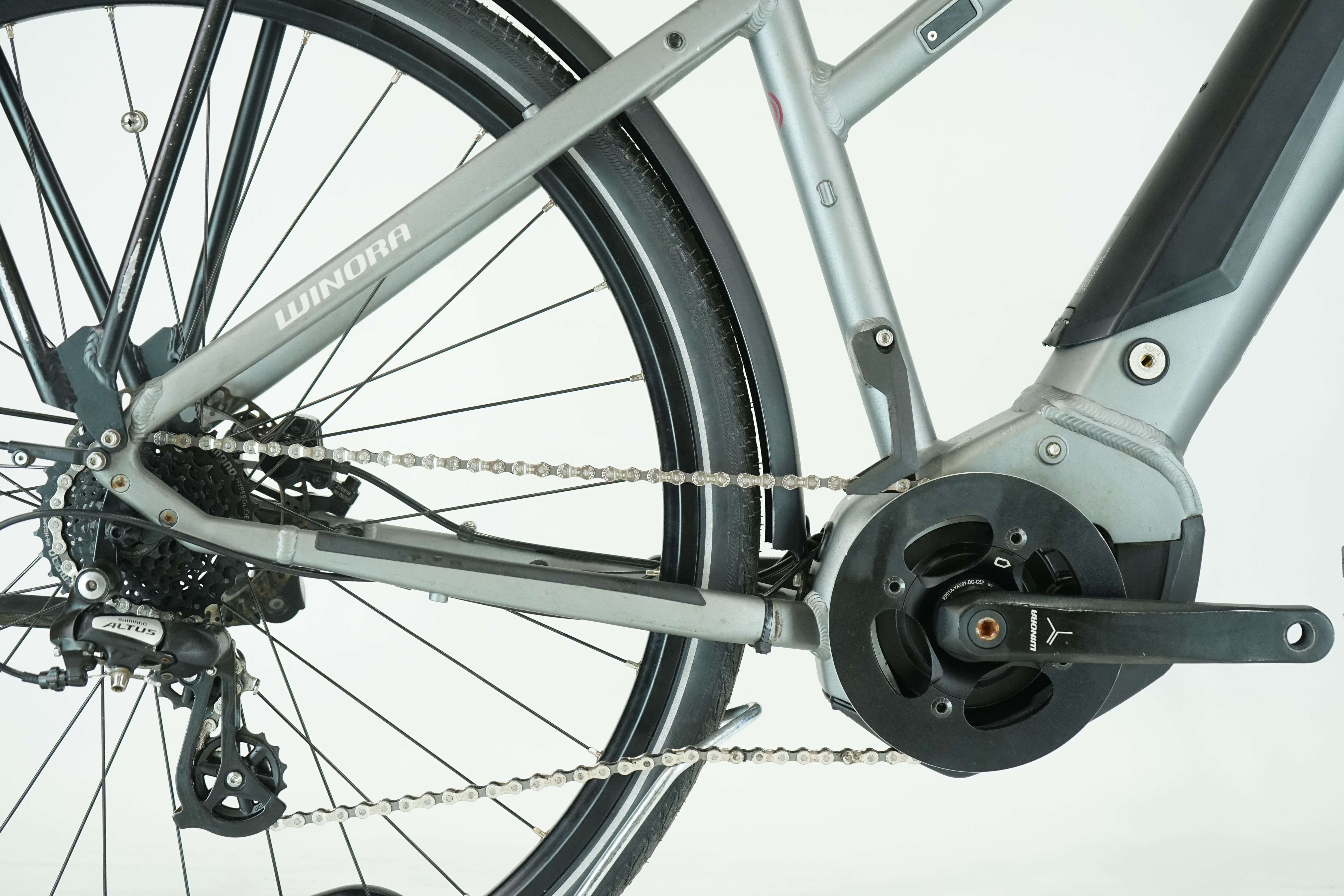 Winora Yucatan 8 2021 - Trekking E Bike - 410 Wh - Trapez 