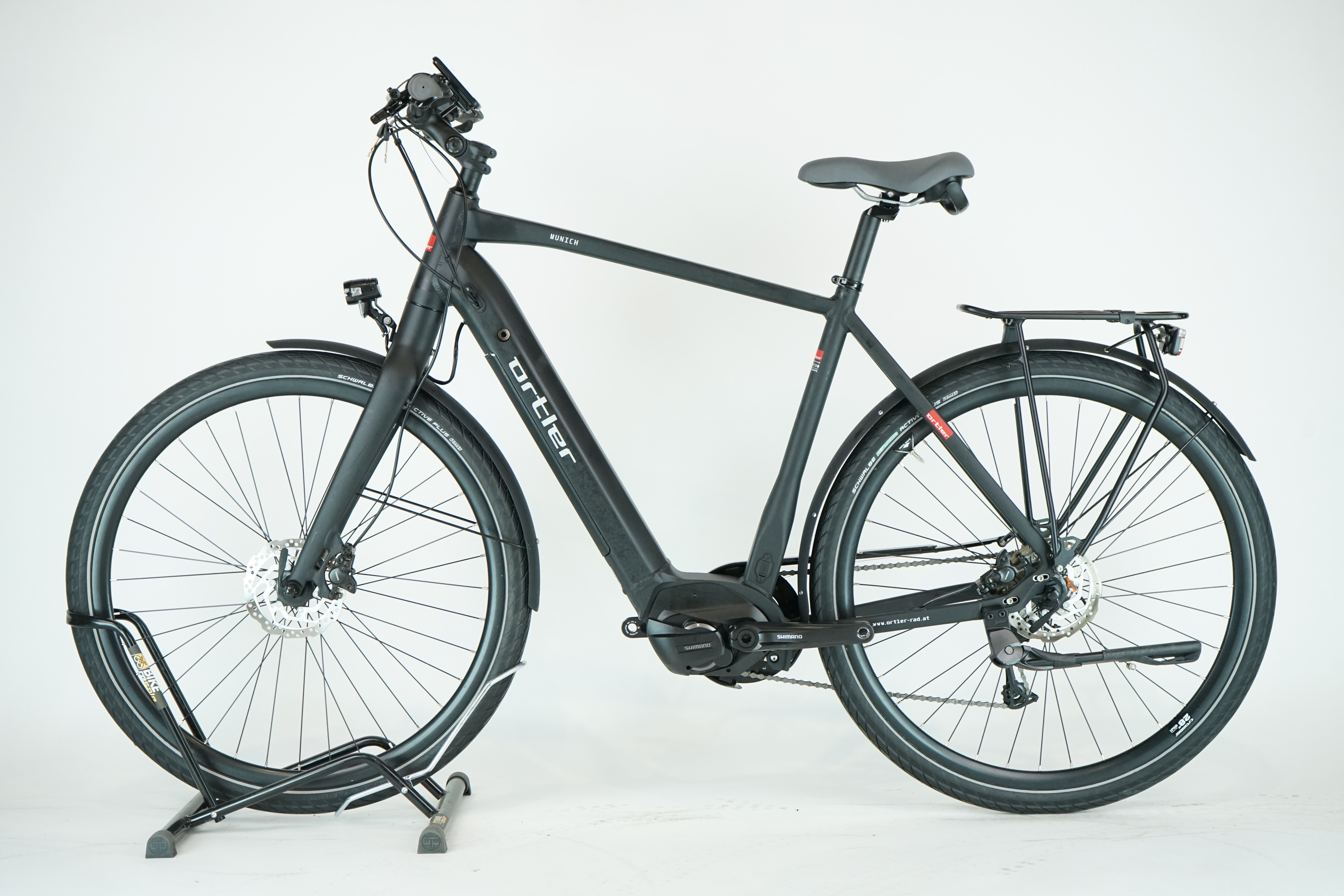 Ortler Munich 7000 Intube schwarz 2021 - Trekking E Bike - 504 Wh - Diamant