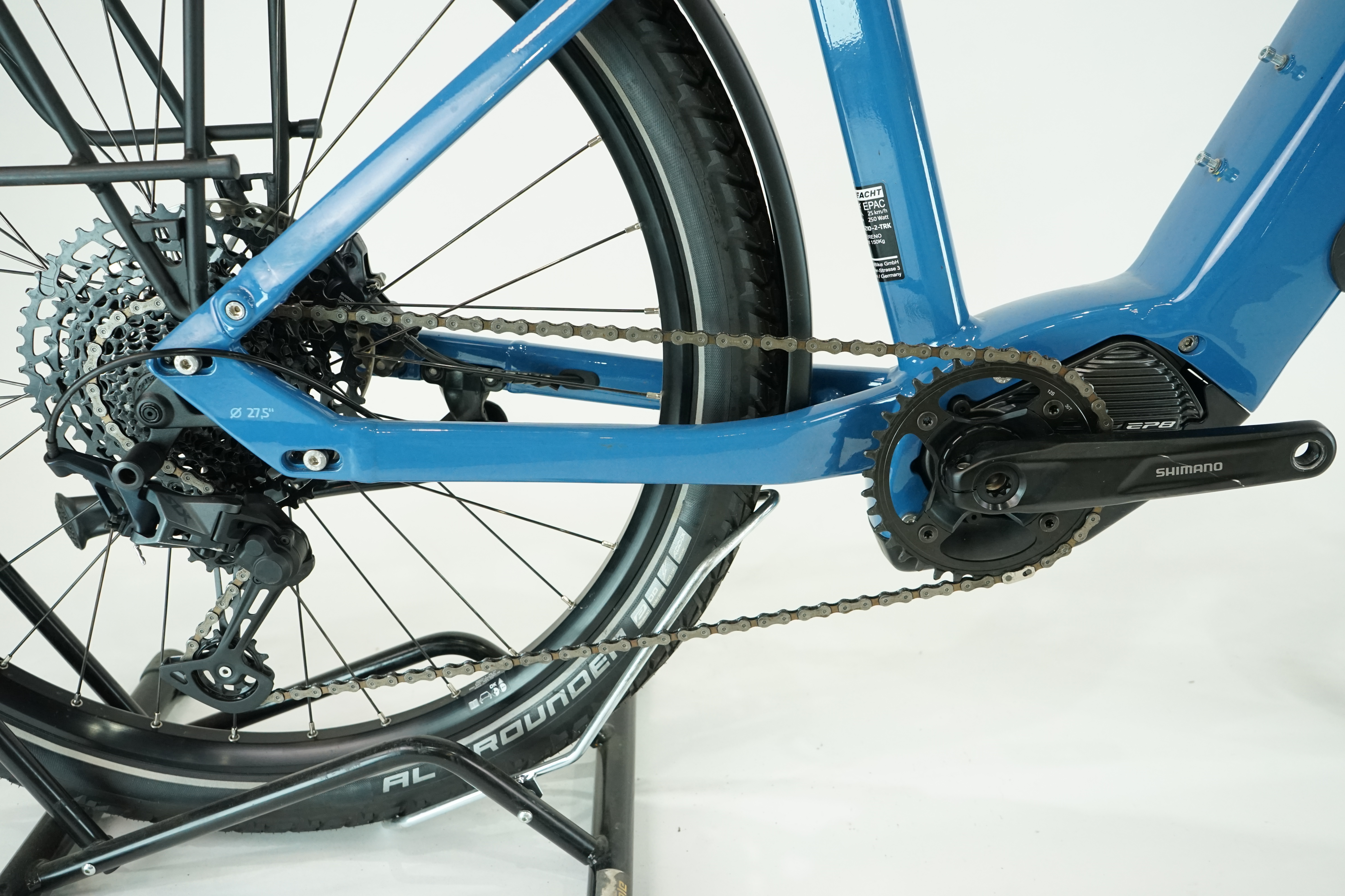 HOHE ACHT Pasio Tereno 2022 - Trekking E Bike - 630 Wh - Diamant - 27,5 Zoll