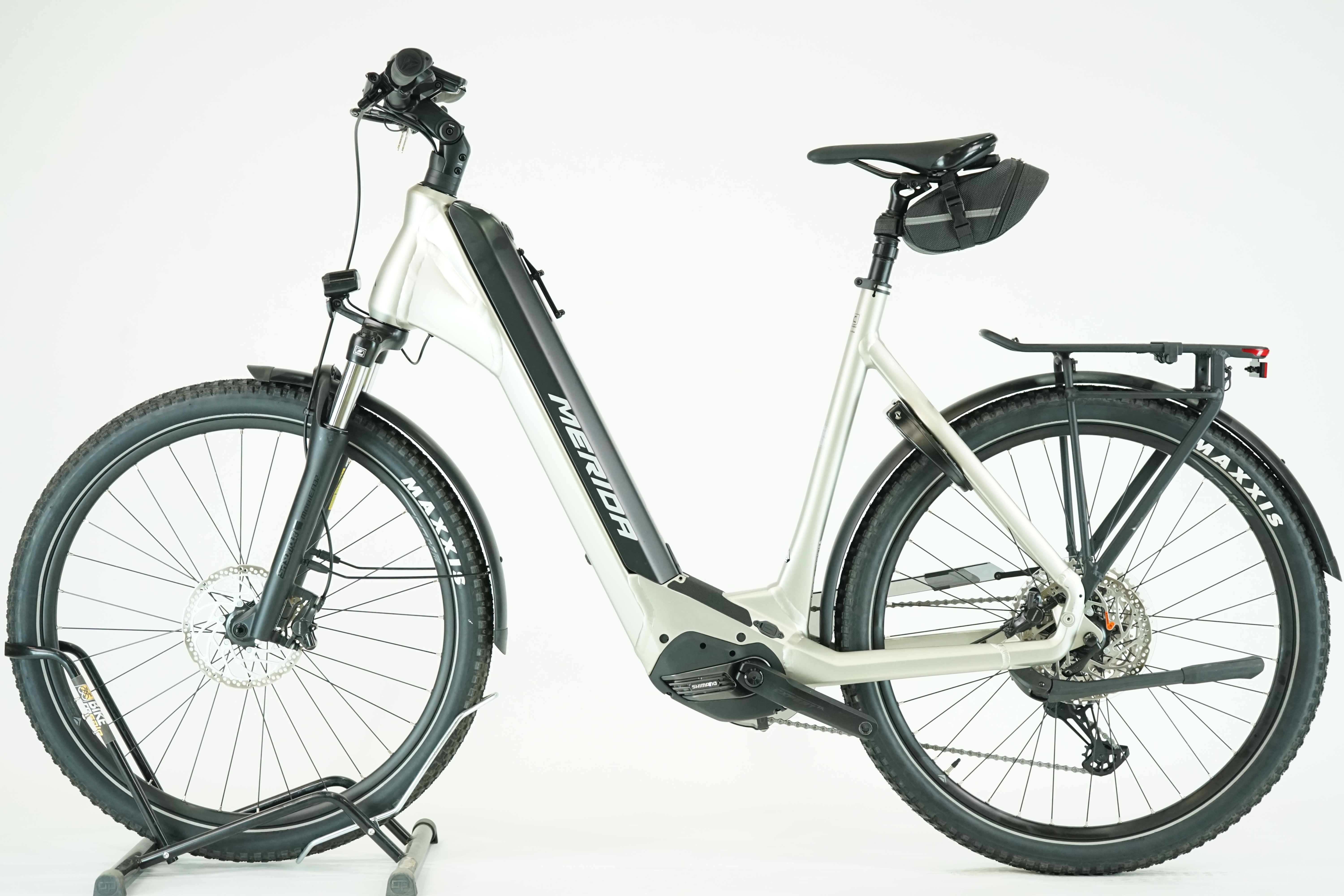 MERIDA eSpresso CC XT-Edition EQ 2023 - Trekking E Bike - 630 Wh - Tiefeinsteiger - 27,5 Zoll