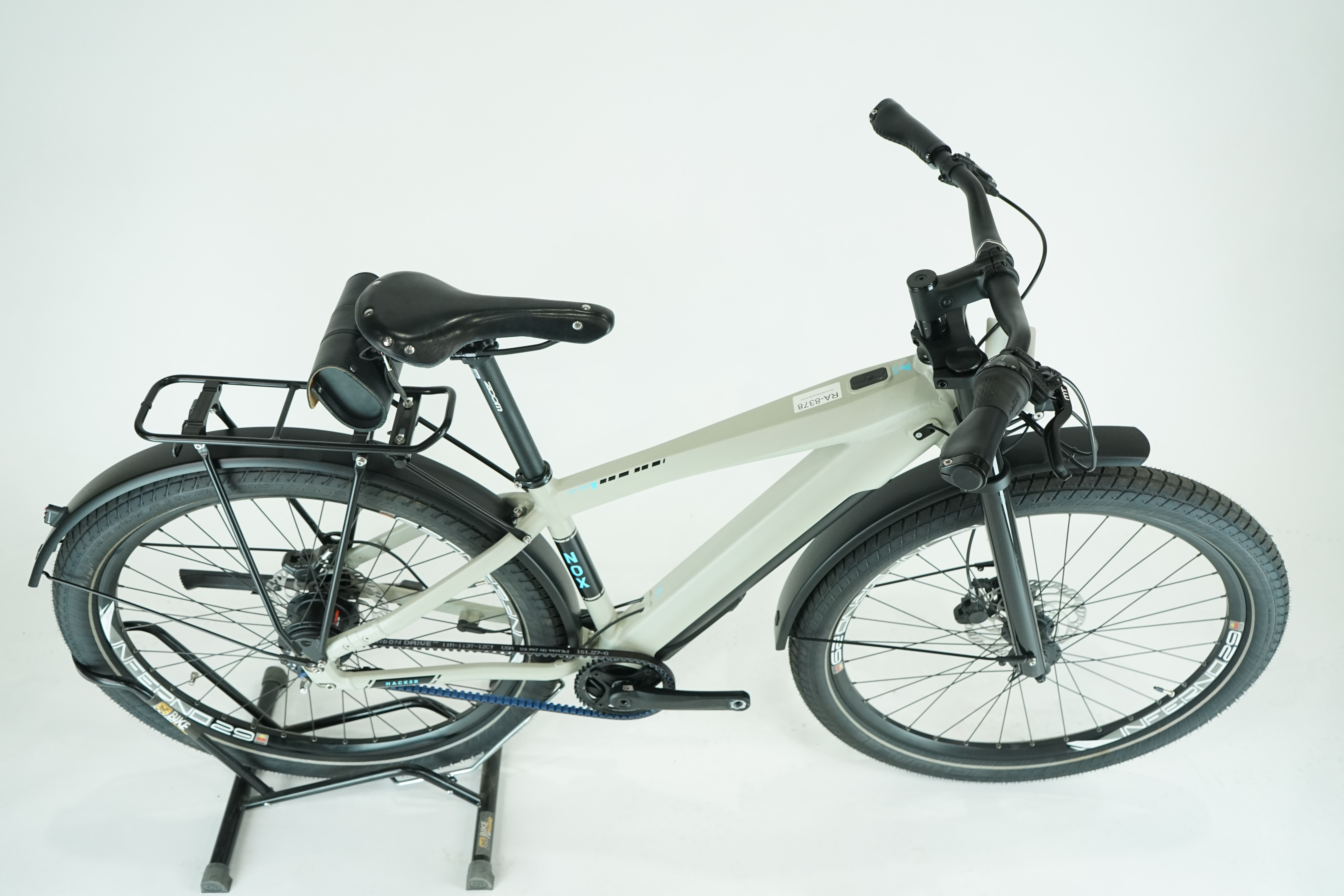 Nox Cycles Metropolis Hacker 2021 - City E Bike - 252 Wh - Riemen - 27,5 Zoll - Diamant